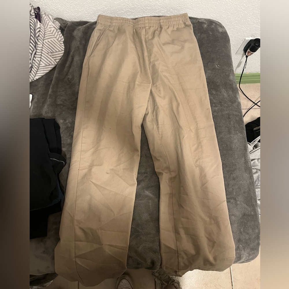 Juniors medium khaki school uniform pants